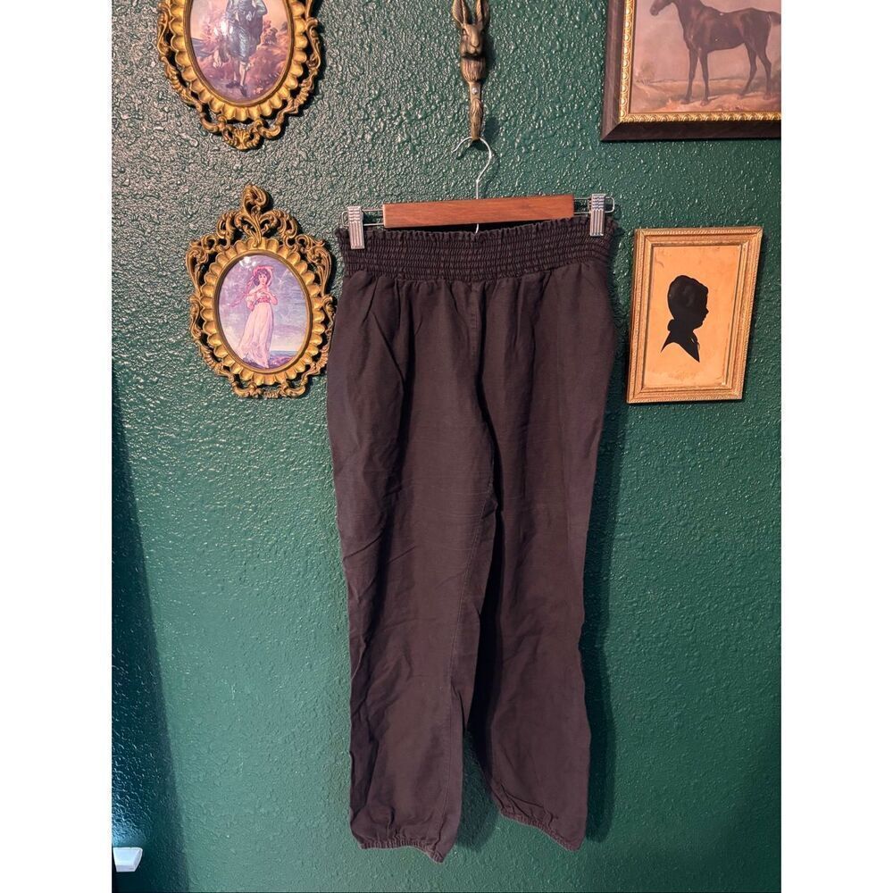 The Nines By Hatch Medium Black Crop Pants High Rise